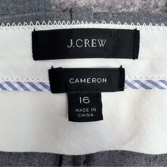 J. Crew Cameron High-Rise Four-Season Stretch Pants Gray Size 16 Work to Weekend - Picture 4 of 6